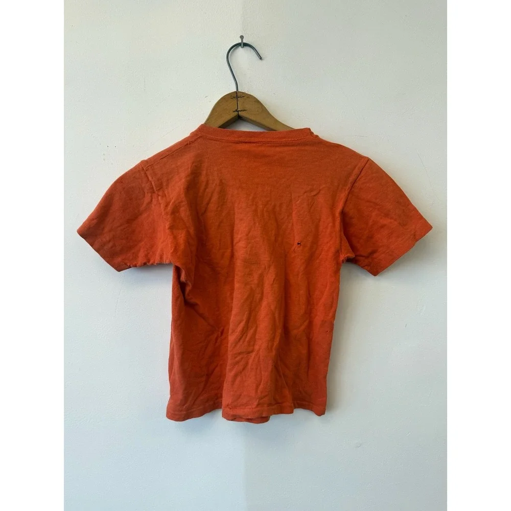 Vintage Miami Dolphins Shirt Kids Medium Orange NFL Football Super Bowl 1974 70s - Picture 4 of 7